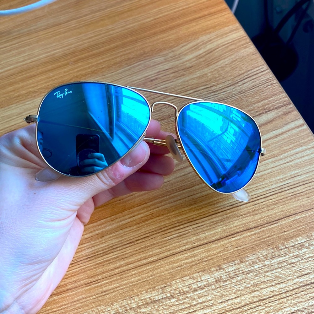 Ray Ban | blue mirrored sunglasses